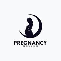 Pregnancy Logo Design Vector Template