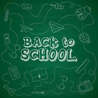 Back to school background vector