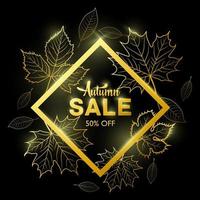 Autumn sale banners vector