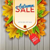 Autumn sale banners vector