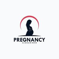 Pregnancy Logo Design Vector Template