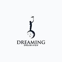 kids dream logo design vector