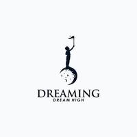 kids dream logo design vector