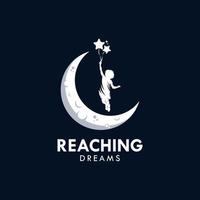 Reaching Dreams Logo Design Template vector