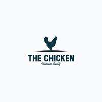 chicken farm logo vector illustration design