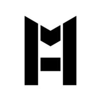 Letter m and a modern logo design template vector