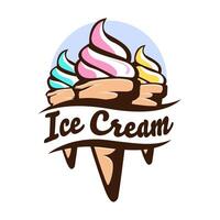 Ice Cream in a Circle Logo PNG Vector (AI) Free Download