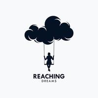 Reaching Dreams Logo Design Template vector