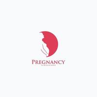 Pregnancy Logo Design Vector Template