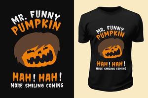 diseño de camiseta del día de halloween vector