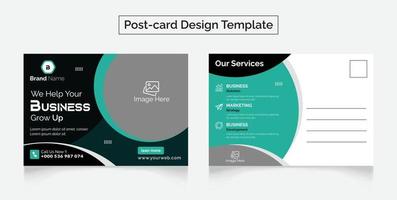 New Corporate Business Post Card Design Template vector