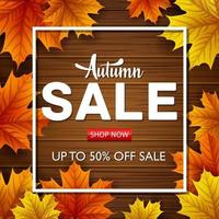 Autumn sale banners vector