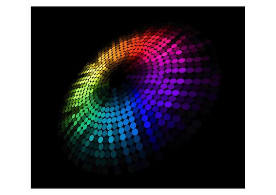 Abstract dotted circle