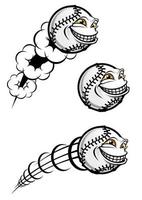 Baseball ball character vector