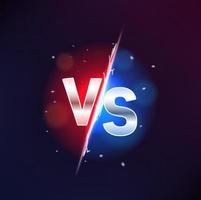 VS versus sign, game, sport confrontation 3d vector