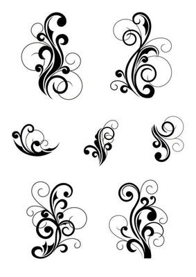 Floral patterns and flourishes