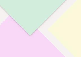 colorido de fondo de corte de papel rosa, amarillo y verde suave con espacio de copia para texto vector