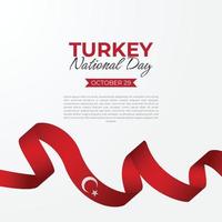 concepto de banner del día nacional de turquía vector