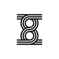 modern infinity logo design vector