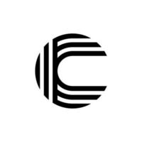 modern letter C monogram logo design vector