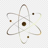 Atom icon . Vector