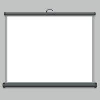 Projection screen vector illustration