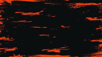Textura grunge rayado naranja abstracto mínimo en fondo negro vector