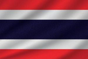 bandera nacional de tailandia vector