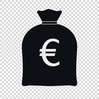 Money bag icon vector