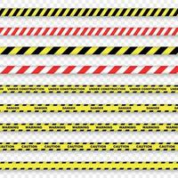 Caution and danger stripe vector