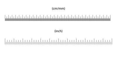 ruler size indicators vector