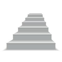 white stairs vector illustration