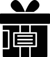 Gift Box Glyph Icon vector