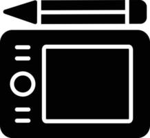 Graphic Tablet Glyph Icon vector