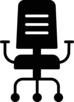 Office Chair Glyph Icon vector