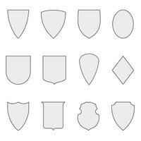 Set of shield . Vector