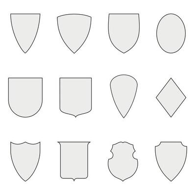 Set of shield . Vector