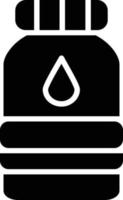 Water Bottle Glyph Icon vector