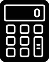 Calculator Glyph Icon vector