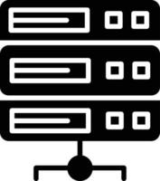 Server Glyph Icon vector