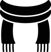 Winter Scarf Glyph Icon vector