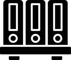 Binders Glyph Icon vector