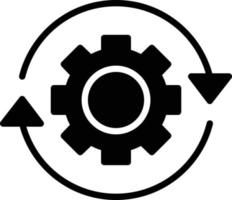 Workflow Glyph Icon vector