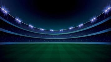 estadio con iluminacion, vector