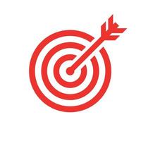 red target over white background vector