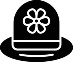 Hat Glyph Icon vector