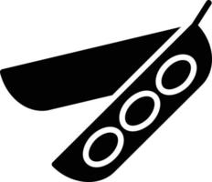 Pea Glyph Icon vector