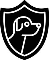 Pet Insurance Glyph Icon vector