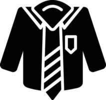 Working Suit Glyph Icon vector