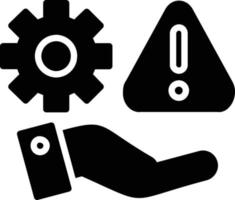 Risk Management Glyph Icon vector